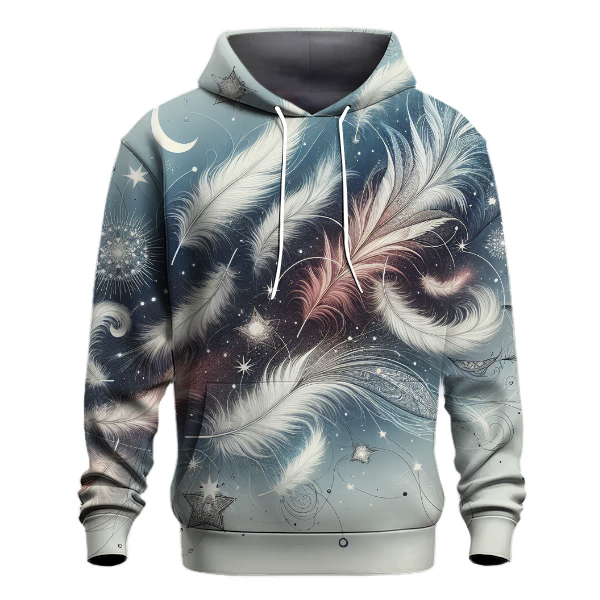 Celestial Feather Whimsy Hoodie