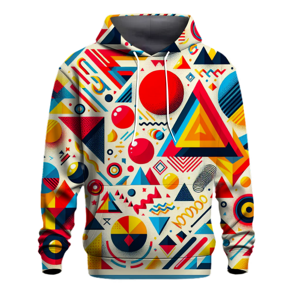 Bold 80s Geometry Hoodie