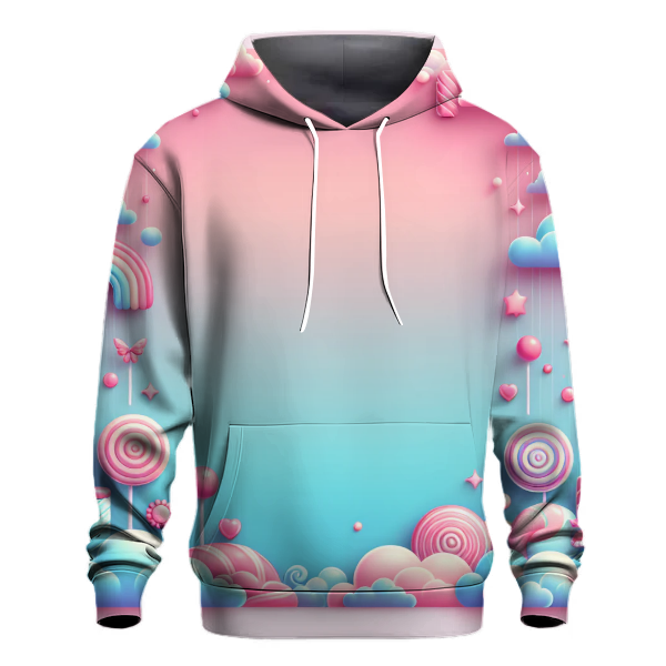 Whimsical Cotton Candy Gradient Hoodie