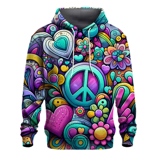 Peaceful Doodle Art Hoodie