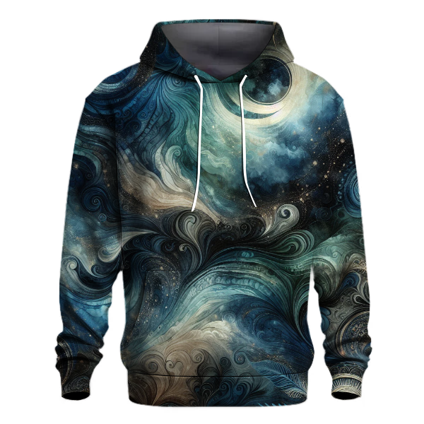 Midnight Ocean Tie-dye Design Hoodie