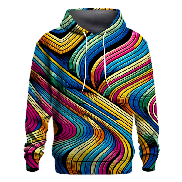 Rainbow Disco Stripes Hoodie