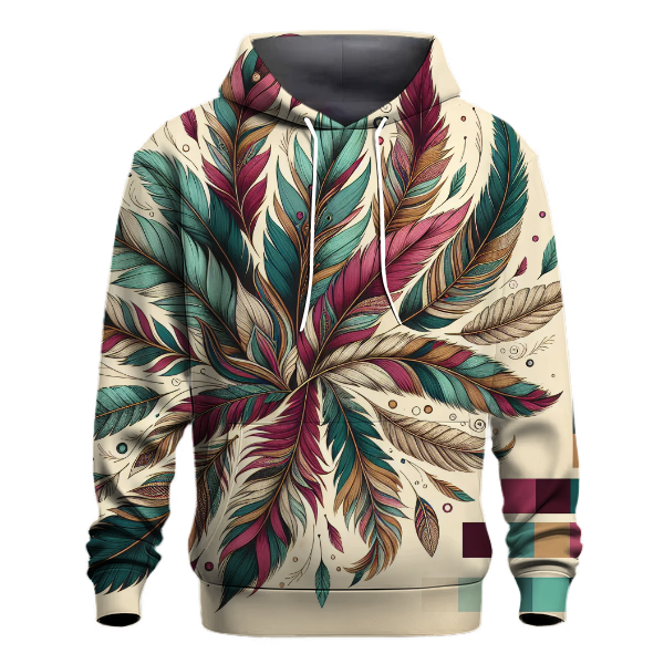 Funky Boho Feather Dreams Hoodie