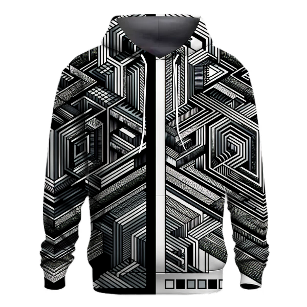 Futuristic Geometric Illusions Hoodie