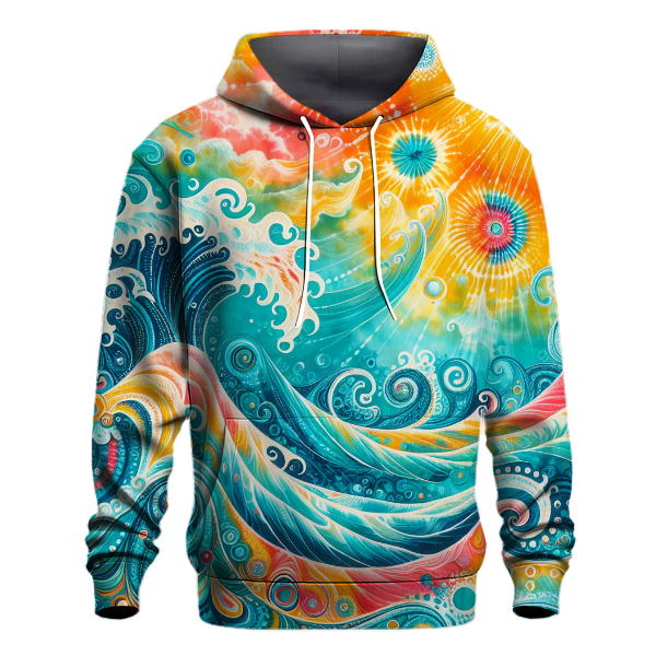 Tropical Lagoon Tie-dye Hoodie