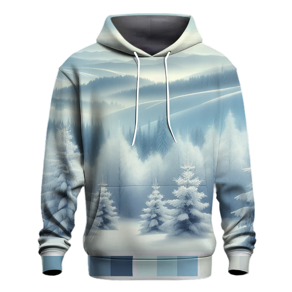 Ethereal Snowy Landscape Hoodie