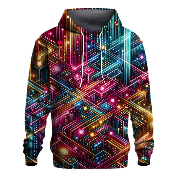 Neon Night Glimmers Hoodie