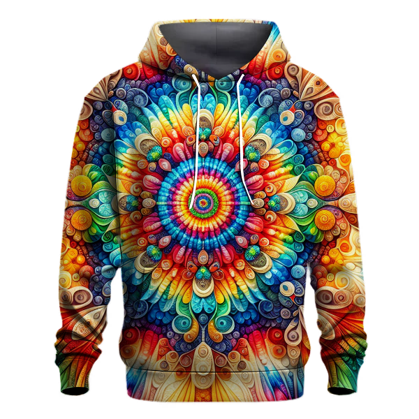 Rainbow Kaleidoscope Delight Hoodie