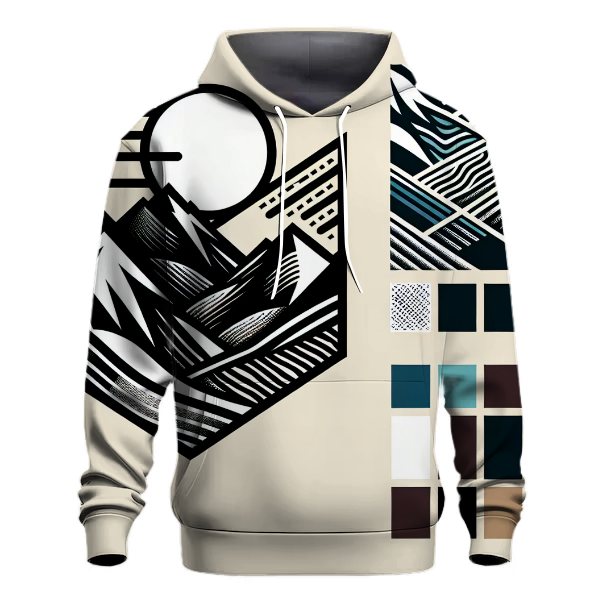 Abstract Mountain Majesty Hoodie