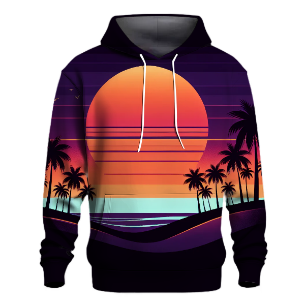 Tropical Sunset Dip Hoodie