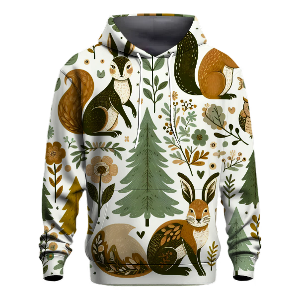 Charming Wildlife Scene Hoodie