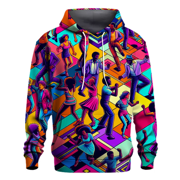 Dynamic 80s Dance Party Hoodie