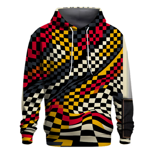Funky Retro Checkerboard Hoodie