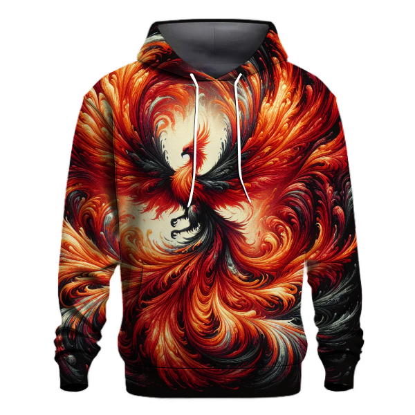 Crimson Phoenix Rise Hoodie