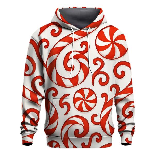 Festive Candy Cane Swirl Hoodie