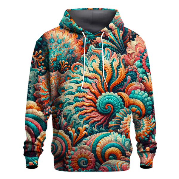 Coral Reef Symphony Tie-Dye Hoodie