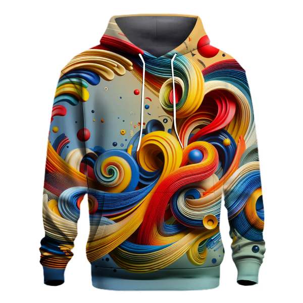 Retro Rainbow Swirls Hoodie