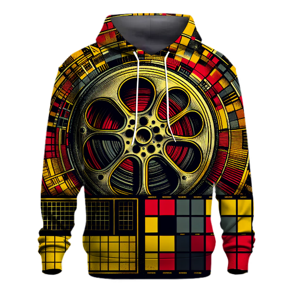 Retro Film Reel Graphic Hoodie