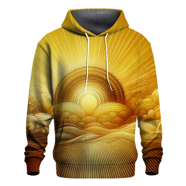 Golden Dusk Radiance Hoodie