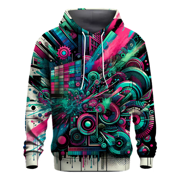 Neon Graffiti Art Hoodie