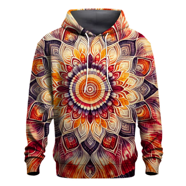 Mosaic Sunset Tie-Dye Hoodie