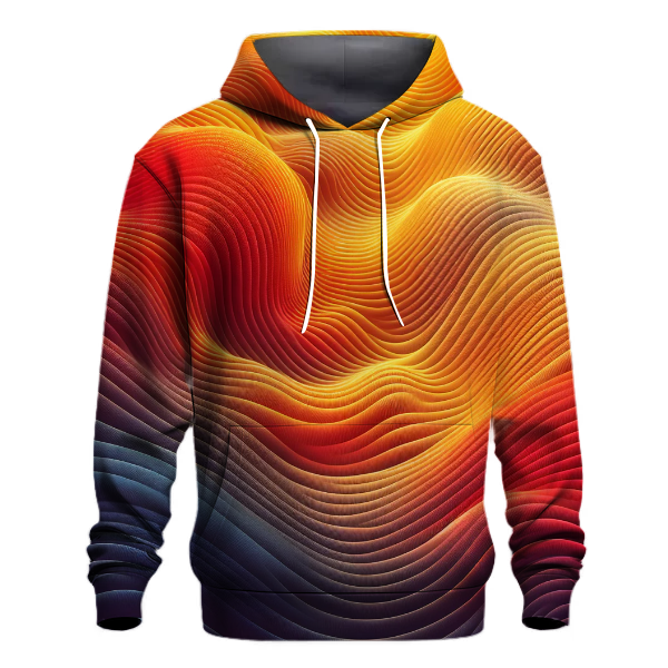 Fiery Sunset Embrace Hoodie
