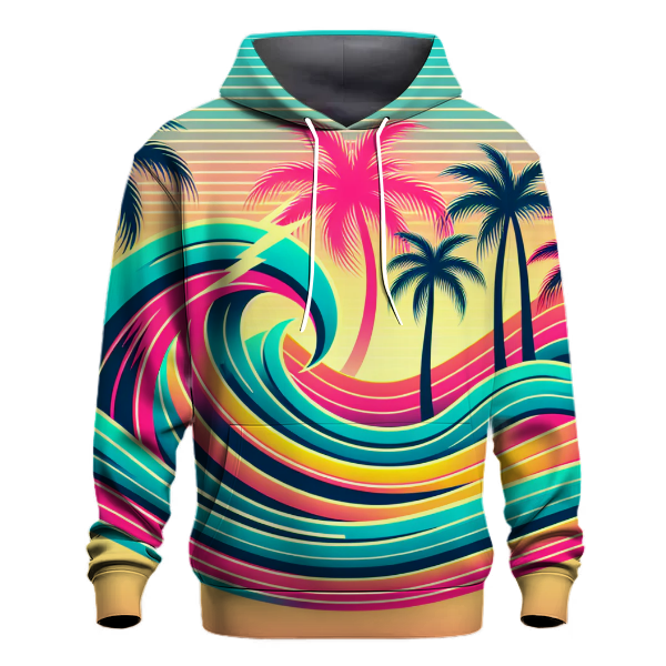 Electric Summer Waves Hoodie
