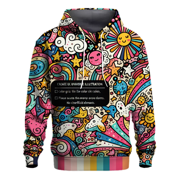 Artistic Doodle Universe Hoodie