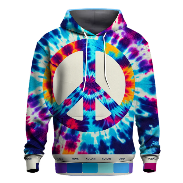 Classic Peace Sign Tie-Dye Hoodie