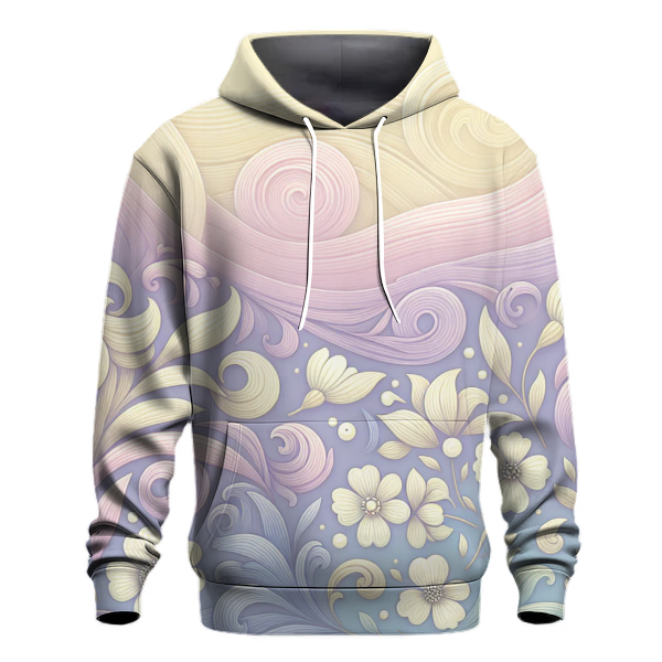 Pastel Petal Swirl Hoodie
