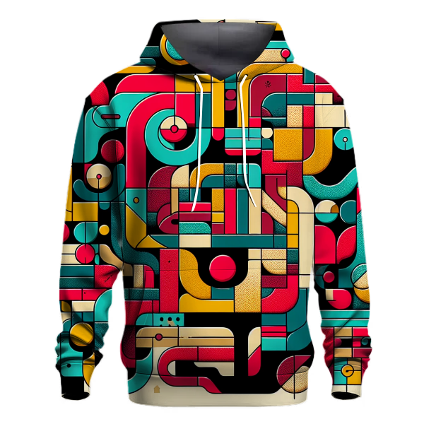 Retro Mosaic Puzzle Hoodie