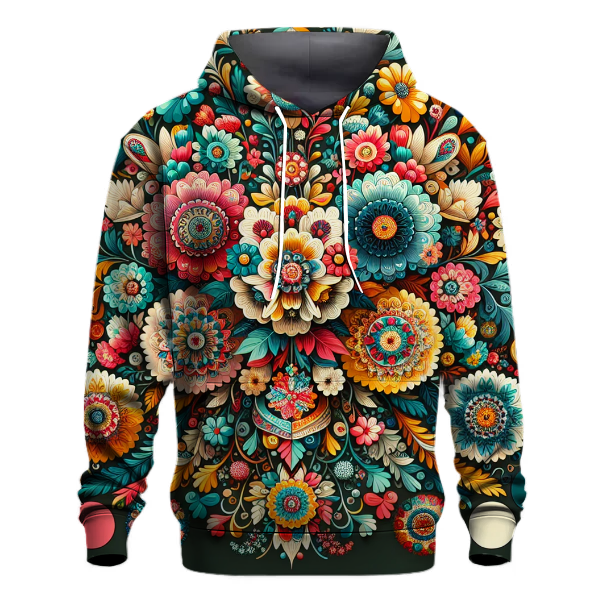 Charming Folk Art Garden Hoodie