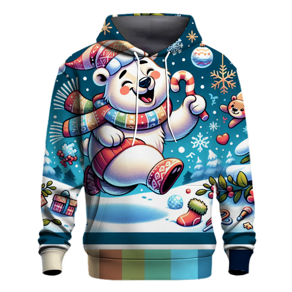 Cheerful Holiday Polar Bear Hoodie
