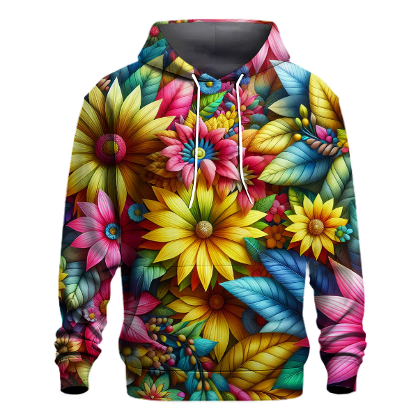 Floral Hues of Summer Hoodie