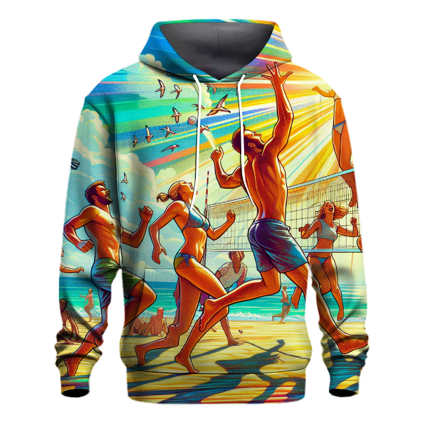 Volleyball Beach Bliss Hoodie