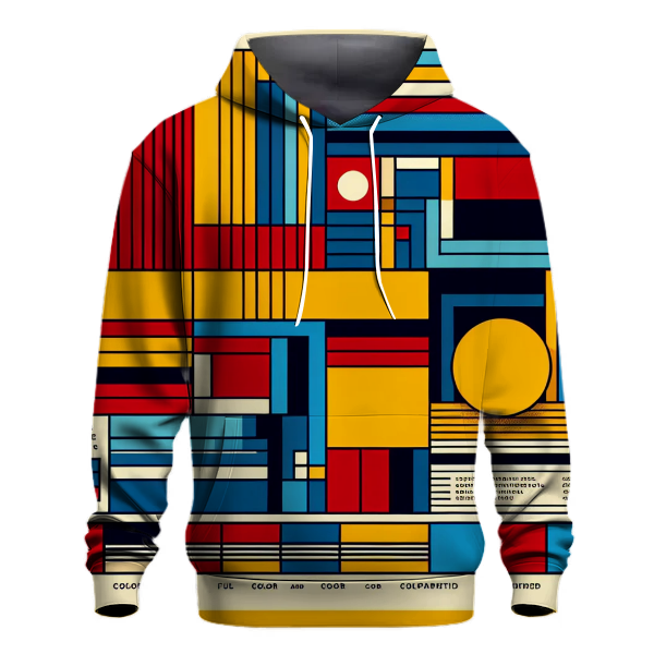 Bold Stripe Color Block Hoodie