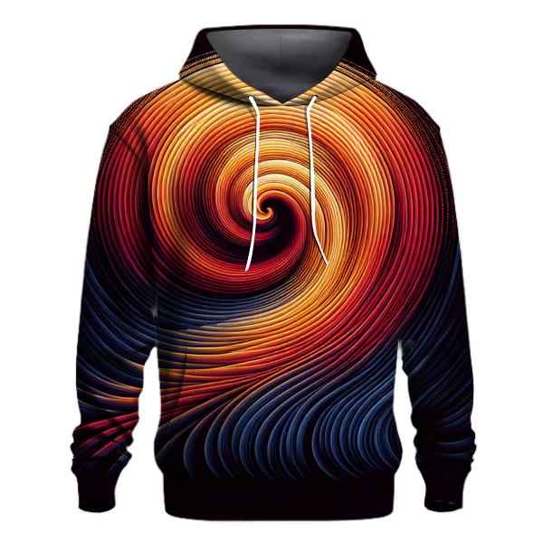 Fiery Sunset Swirl Hoodie