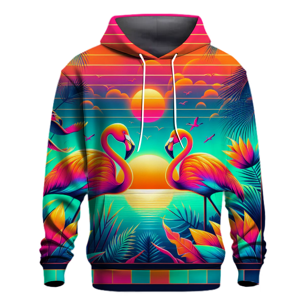 Tropical Synth Paradise Hoodie