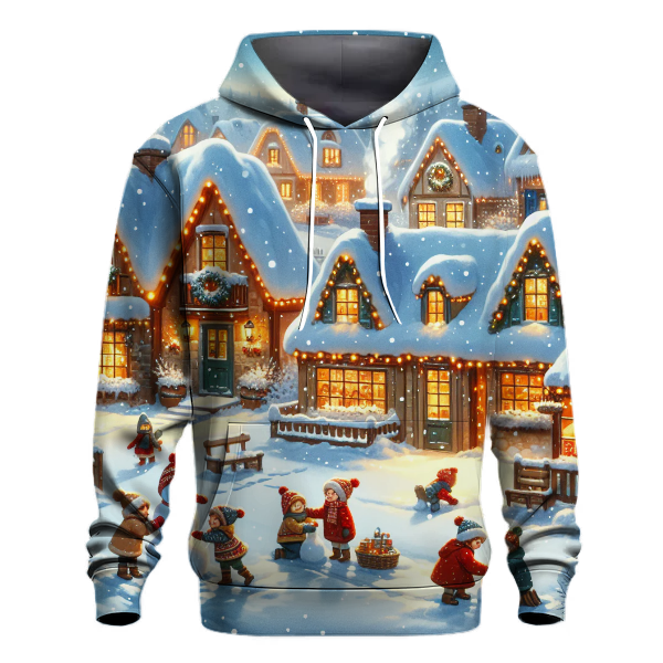 Joyful Snowy Village Hoodie