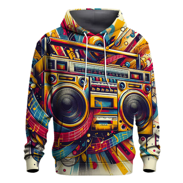 Retro Boombox Dreams Hoodie