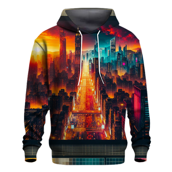 Artistic Urban Landscape Hoodie