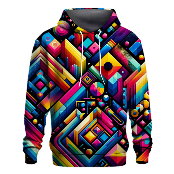 Dynamic Geometric Explosion Hoodie