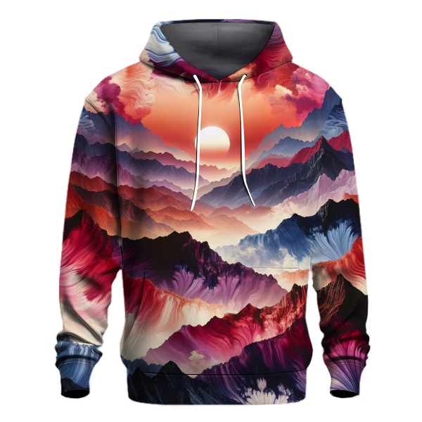 Mountain Peak Sunset Hoodie
