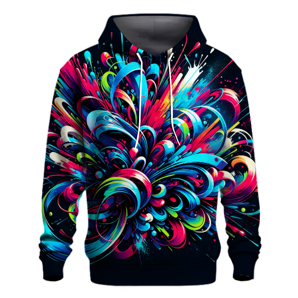 Graffiti Splash Tie-Dye Hoodie