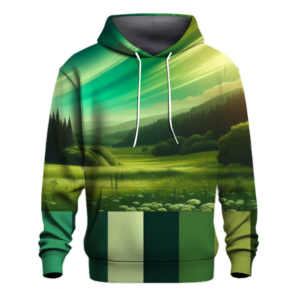 Lush Green Fields Gradient Hoodie