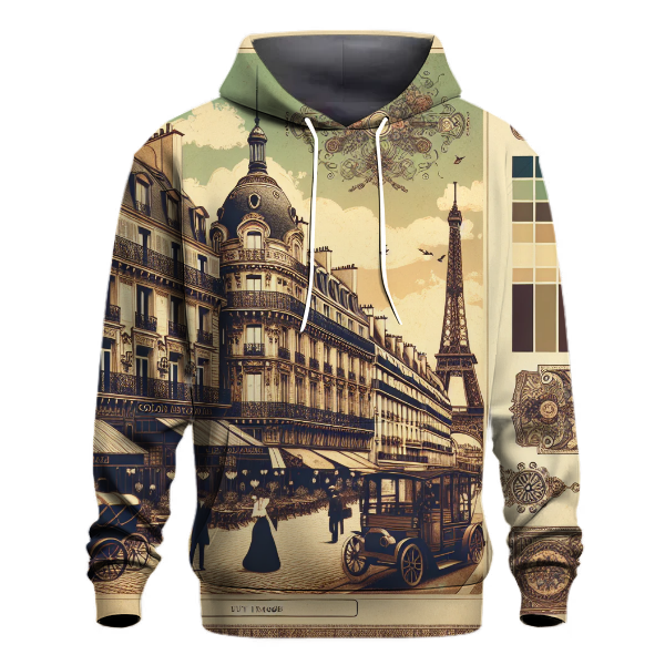 Vintage Parisian Elegance Hoodie