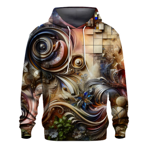 Artistic Floral Fusion Hoodie
