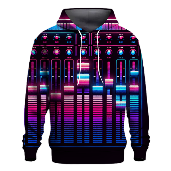 Neon Retro Synth Hoodie