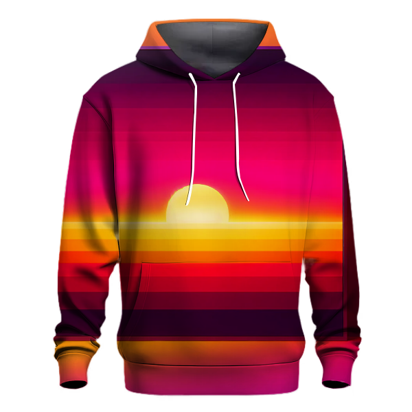Vivid Sunset Gradient Hoodie