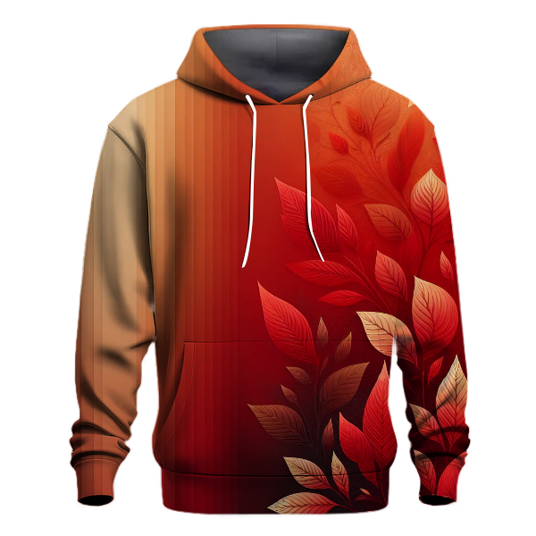 Crimson Cascade Gradient Hoodie